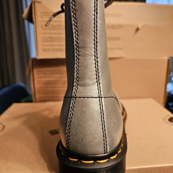 Dr. Martens Silver Metallic Boots - Picture 4 of 6